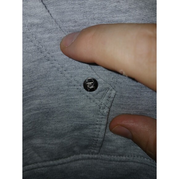 Juicy Couture Sport Hooded Jacket Womens Large Gray Full Zip Drawstrings 38×24 - Picture 15 of 16